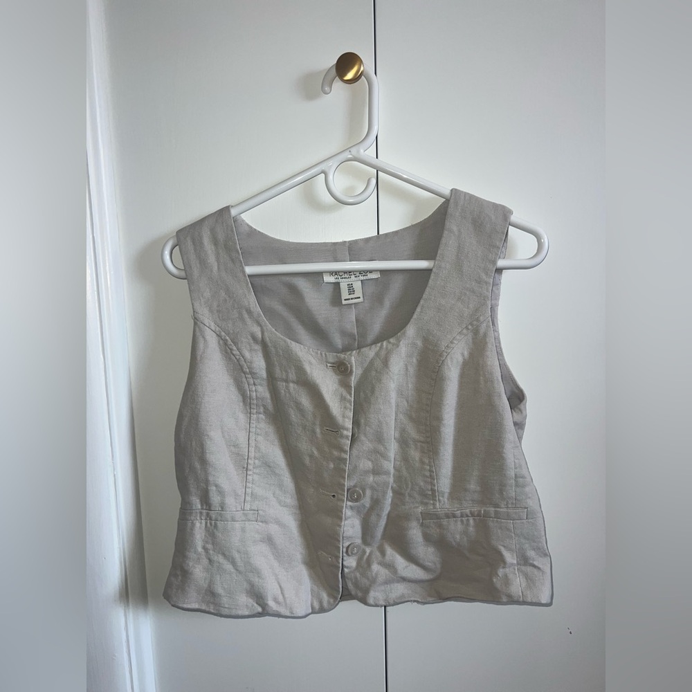 Rachel Zoe Light Gray Sleeveless Blouse